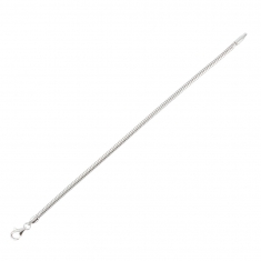 Bracelet classique 20cm argent 925/1000 rhodié avec fermoir menotte