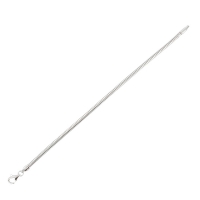 Bracelet classique 20cm argent 925/1000 rhodié avec fermoir menotte