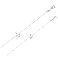 Bracelet cocotte origami en argent 925/1000