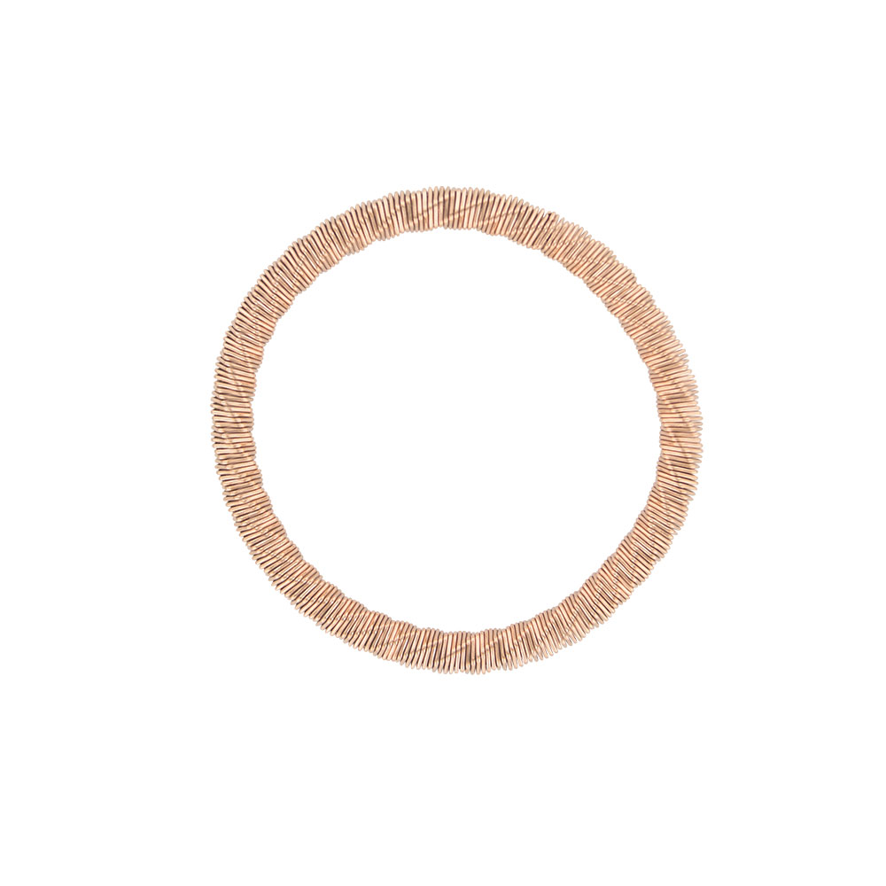 Bracelet effet ressort en acier et fermoir aimanté