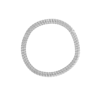 Bracelet effet ressort en acier et fermoir aimanté