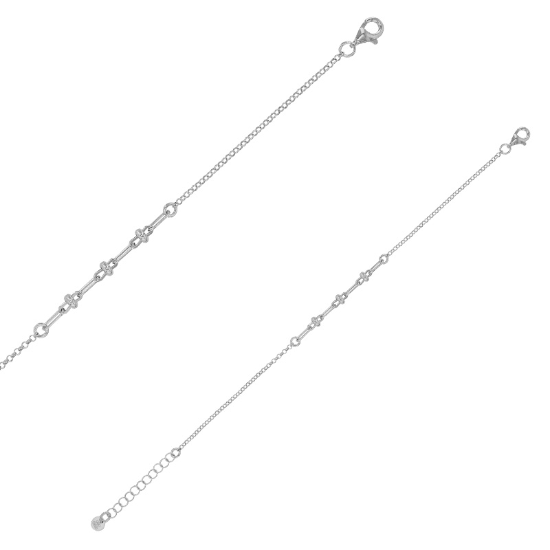 Bracelet en argent 925/1000 rhodié