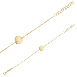 Bracelet en argent rhodié 925/1000 - rond UNE HISTOIRE DE COEUR