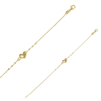 Bracelet en forme de coeur avec un infini en argent 925/1000 doré