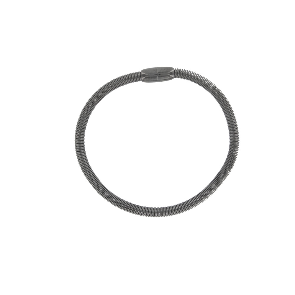 Bracelet fin effet ressort en acier fermoir aimanté