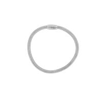 Bracelet fin effet ressort en acier fermoir aimanté