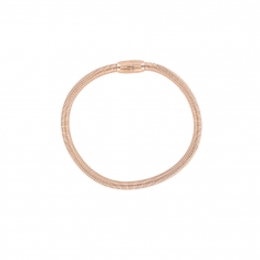 Bracelet fin effet ressort en acier fermoir aimanté