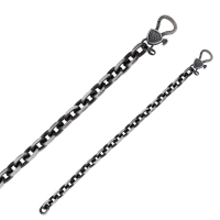 Bracelet homme maille forçat en argent 925/1000 vieilli