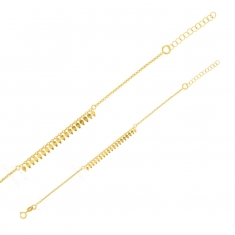 Bracelet INDIA orné de pampilles en argent 925/1000 rhodié