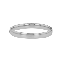 Bracelet jonc large aspect lisse en argent 925/1000