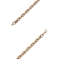 Bracelet maille forçat en acier brillant doré rose