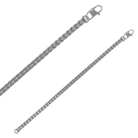 Bracelet maille gourmette, acier
