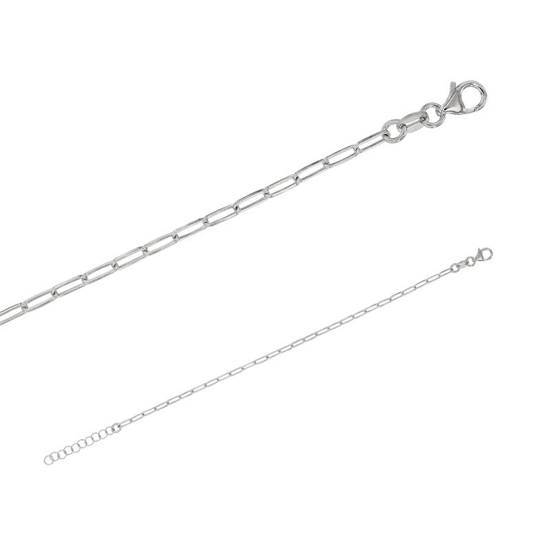 Bracelet maille mode en argent 925/1000 rhodié