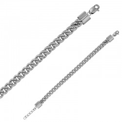 Bracelet maille palmier en acier