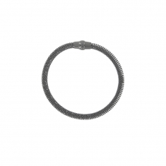 Bracelet maille serrée en acier avec fermoir aimanté