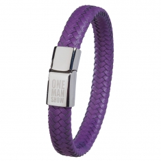 Bracelet matière synthétique avec fermoir acier