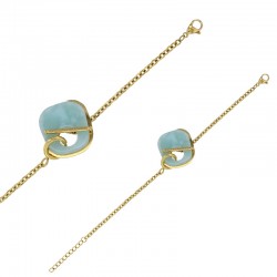 Bracelet motif carré arrondi ajouré en résine bordeaux, acier doré