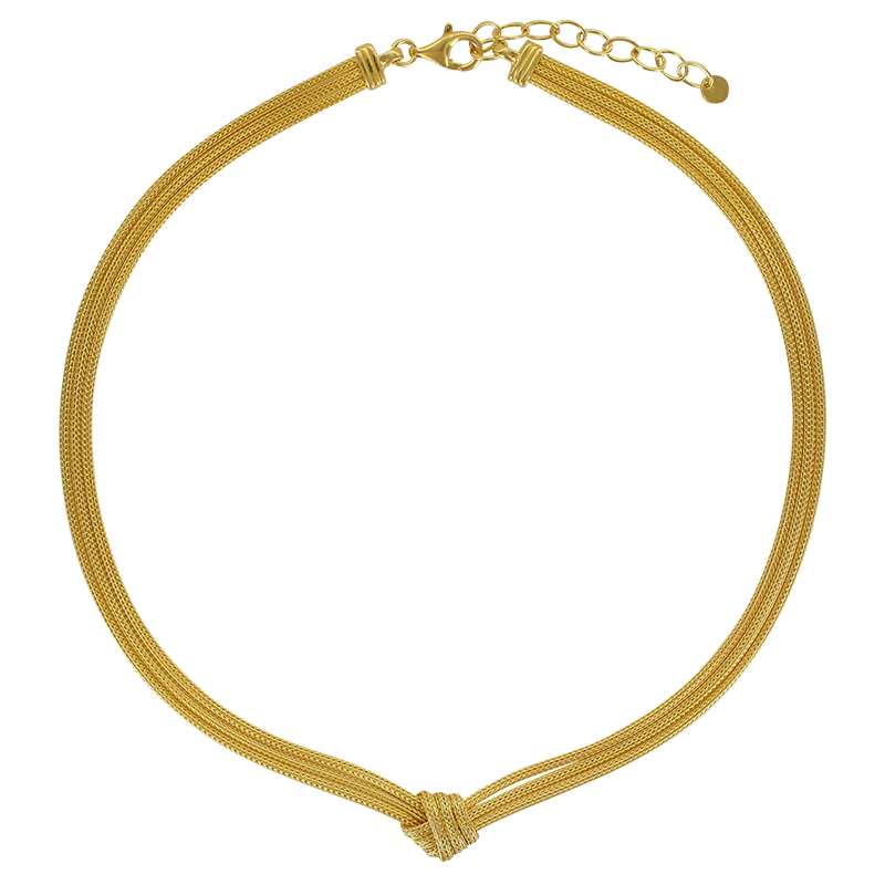 Bracelet noeud argent 925/1000 rhodié