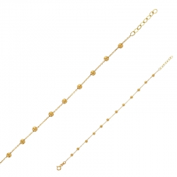 Bracelet Or 375/1000 orné de petites boules