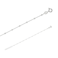 Bracelet orné de petites boules en argent 925/1000 rhodié