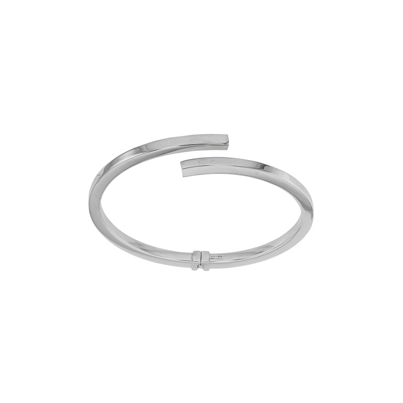Bracelet rhodié articulé argent 925/1000