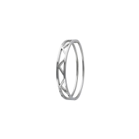 Bracelet rigide acier avec forme de V