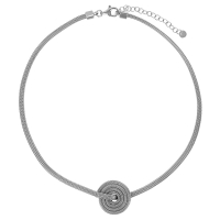 Bracelet rond en argent 925/1000 rhodié