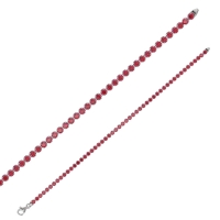 Bracelet Tennis en argent 925/1000 rhodié et oxydes, diam. 2,75mm