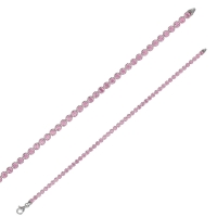 Bracelet Tennis en argent 925/1000 rhodié et oxydes, diam. 2,75mm