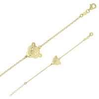 Bracelet tete de Panthère en argent 925/1000 doré