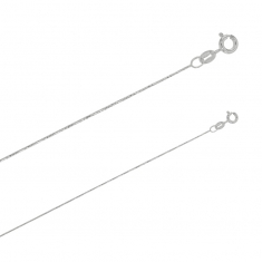 Chaîne de cou argent 925/1000 avec maille ciselée