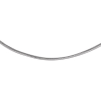 Chaîne de cou en argent 925/1000 - maille serpent ronde