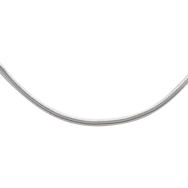 Chaîne de cou en argent 925/1000 - maille ovale serpent