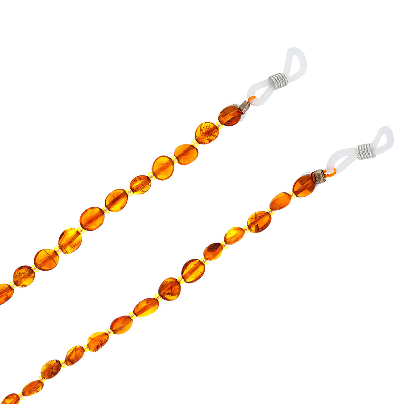 Chaîne de lunettes Ambre cognac