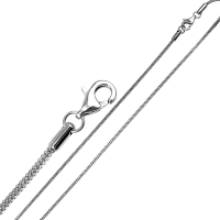 Chaîne maille serpent carrée en acier, 45 cm