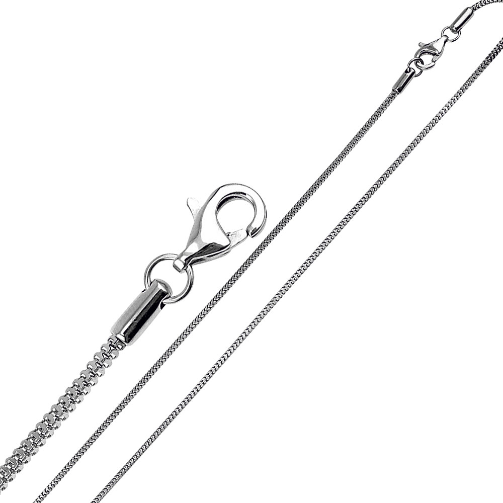Chaîne maille serpent carrée en acier, 45 cm