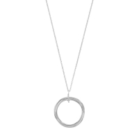 Collier 3 cercles entrelacés, argent 925/1000