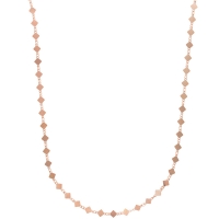 Collier à petits losanges en argent rosé rhodié 925/1000 - 42+3 cm