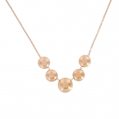 Collier acier rose 48+5cm