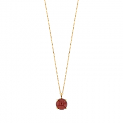 Collier Aigue-marine diam. 7mm, Or 750/1000