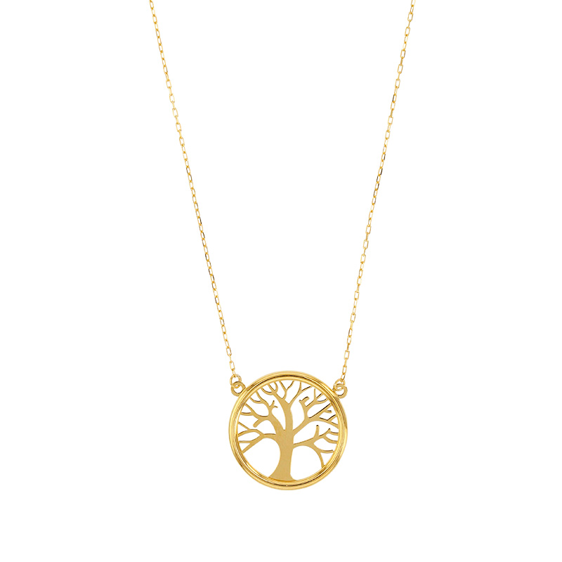 Collier Arbre de vie avidé en Or 375/1000