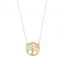 Collier Arbre de vie avidé en Or 375/1000