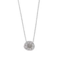 Collier argent 925/1000 avec motif soleil 