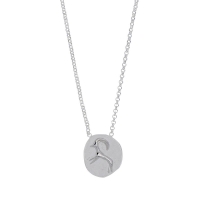 Collier argent 925/1000 orné d'un motif gazelle 