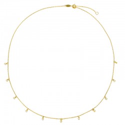 Collier avec des pampilles d'oxydes, Or 375/1000