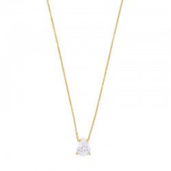 Collier avec oxyde en forme de goutte, Or 375/1000