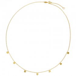 Collier avec pampilles rondes, Or 375/1000