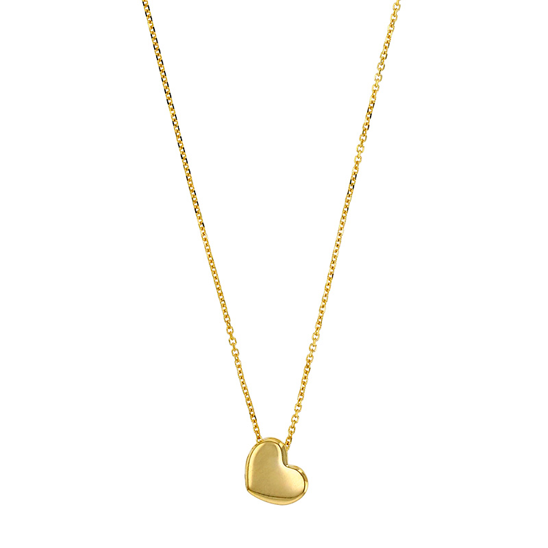 Collier avec un petit coeur en Or 375/1000