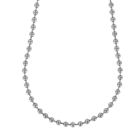 Collier boules diam.3,2mm Acier 45cm