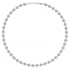 Collier boules diam.3,2mm Acier 45cm